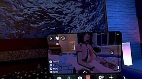 mistress megara enjoys her day in vrchat with friends.