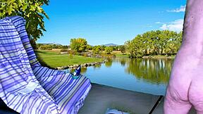 Outdoor Barbeque Turns Into Wild Monster Cock Action With Moaning!