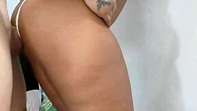 Latina gets anal creampie from stepfather