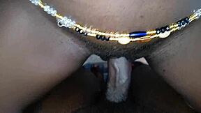 Tight African teen vs rough boss sex