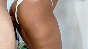 Latina gets anal creampie from stepfather