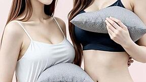 Cute kawaii japanese lingerie models in panties