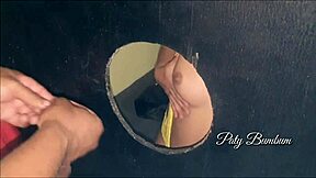 Latina Sucks Monster Cock in Glory Hole Swing House Fuck