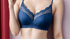 Cute kawaii japanese lingerie models in panties