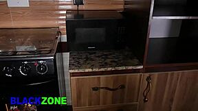 Close Up Kitchen Sex with Mommy Mother in Law Small Waist Beautiful Black Amateurs