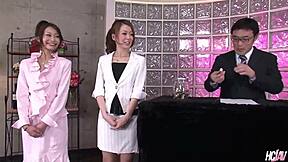 Yu Sakura And Yuri Aine Feel Pleasure With Toys And Cum