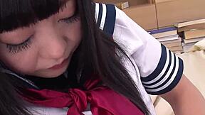 petite japanese teen 18+ in uniform tricked to defloration creampie fuck by teacher at uncensored porn