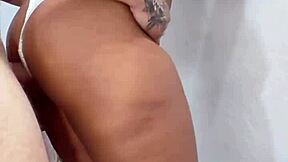 Latina gets anal creampie from stepfather