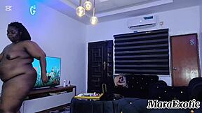 Fat Ass Housewife Dances Naked