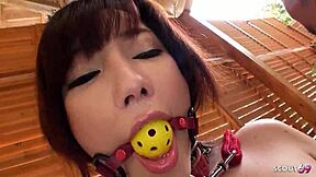 Old And Young Guys Seduce Japanese Girl For BDSM Creampie In Public Pool?