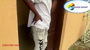 I fucked cheating ebony wife bent over squirting in neighborhood