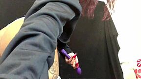 This ebony teen plays with her pussy and asshole using toys in a squirting session. She squirts hard on the fat ass.