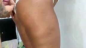 Latina gets anal creampie from stepfather