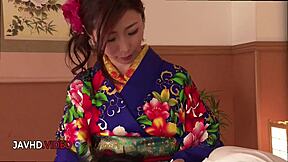 Seductive Kimono-Clad Milf Ayumi Shinoda Pleasures With Passionate BJ & More