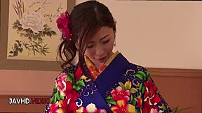 Seductive Kimono-Clad Milf Ayumi Shinoda Pleasures With Passionate BJ & More