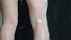 College babes soapy shower big ass bouncing & bubbles