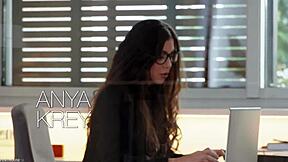 penthousegold com - office sluts liya silver and anya krey deepthroat and share a bbc.