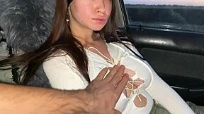 my best freinds girlfriend sucked my dick in the car for only 10 dolars, what a slut