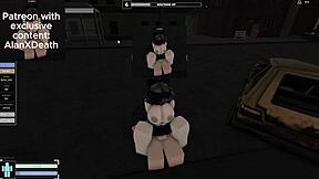 Fucked this girl hard in the Roblox condo!