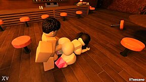 Slut ass pov fucking with big cock in bar