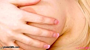 cute teen blonde shows sexy body in pov casting interview with father in law