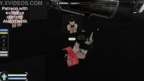 Fucked this girl hard in the Roblox condo!