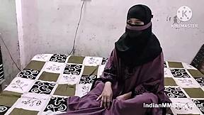why does this indian muslim bhabhi in hijab crave rough creampie sex with her husband?