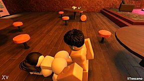 Slut ass pov fucking with big cock in bar