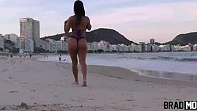 Beauty anal fucked by four well-endowed