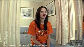 Girl Strips Naked In Public Park For Casting.