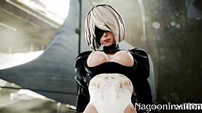 I love this 2b compilation with all the anal and squirting scenes, it's so hot!