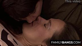 why not join mommy and daughter in this forbidden lesbian fun?