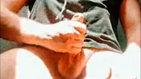 Naughty Naked Man Teases With Handjob