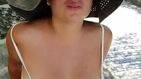 Hot Stepmom Teases With Public Blowjob On Street