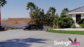 i'm at a big pool party watching real couples get wild