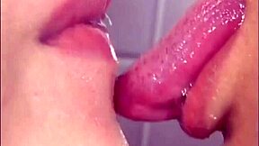 Intimate close-up compilation features Asian lesbians sharing deep, sloppy kisses in various passionate scenes