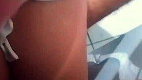 She sucks smiling and sits willingly