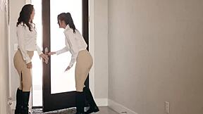 Sinn Sage Teaches Petite Gal Ritchie Private Riding Lesson with Blowjob