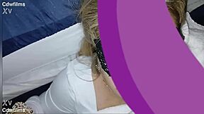 pretty young petite tatted white girl shares a liquid lunch quickie