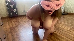 Spy Big Tits Stepsister While She Cleans House And Hard Doggysex