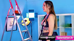 tattooed babe cici anders fucks traffic cone