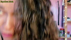 Latina Brunette Shows Lingerie And Twerks.