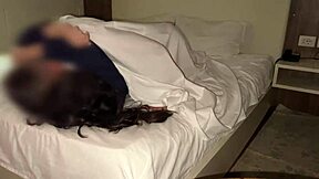 Friend fucks my wife in creampie while i record. She has real orgasm in amateur sex.
