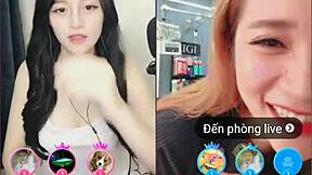 Two cute girls in livestream uplive?