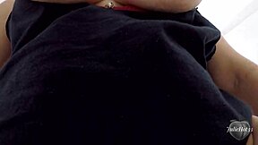 I watch juliehot33 ride my big cock in pov