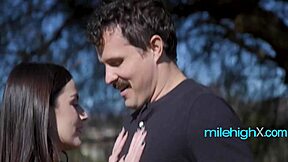 petite teen brunette takes old cock in moaning kiss