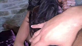 beautiful brunette milf getting creampied in pov blowjob