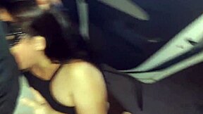 Latina engages in rough dogging, licking balls and taking cum on ass in park