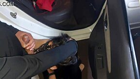 Latina engages in rough dogging, licking balls and taking cum on ass in park