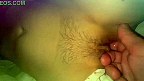 Wow, this 18-year-old girl cums multiple times for the first time with a 59-year-old man's finger fuck!